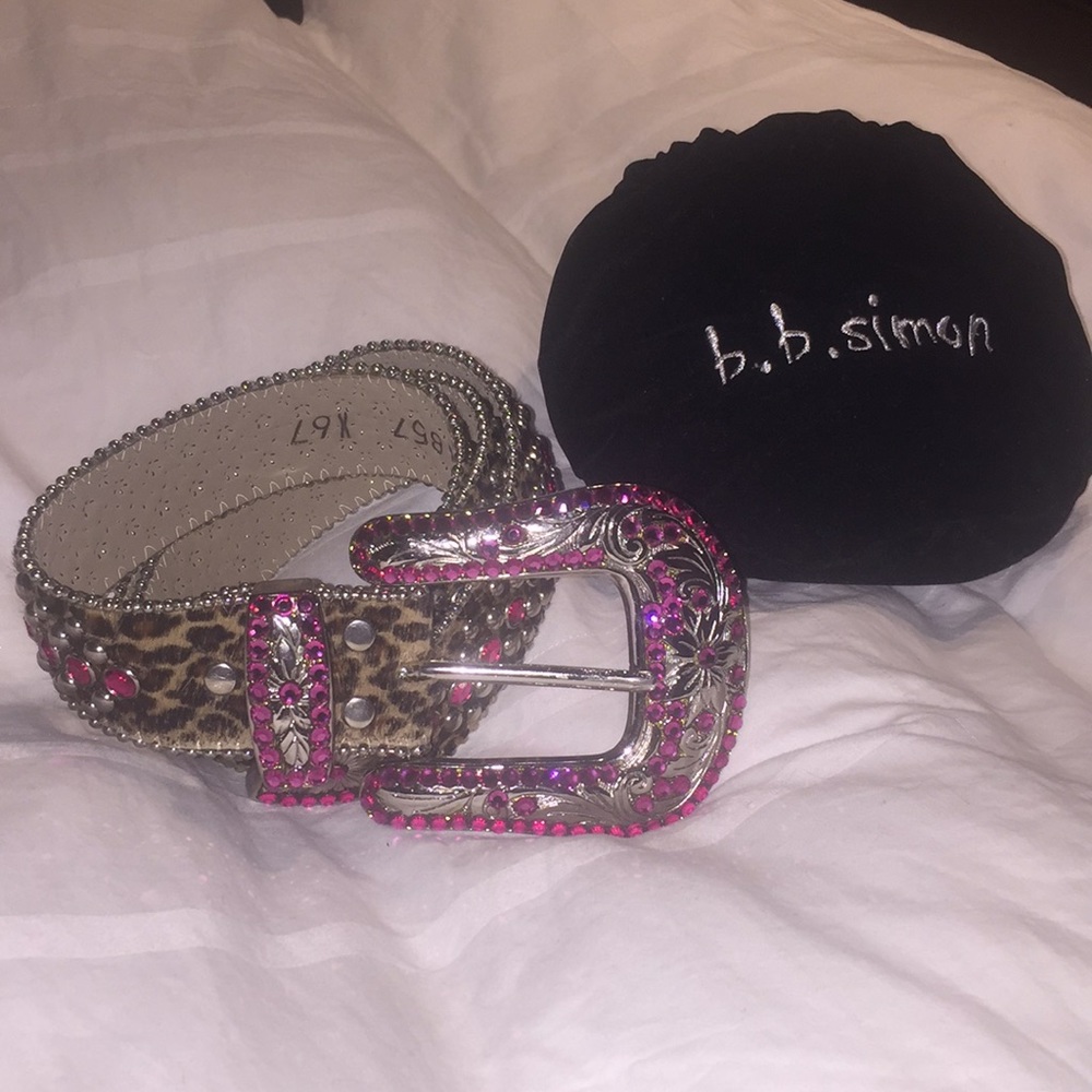 BB Simon leopard belt
